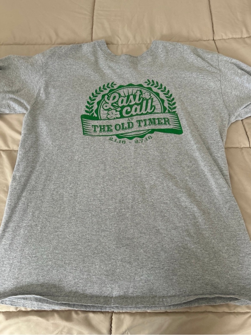 Last Call at The Old Timer Restaurant, Clinton MA tee shirt